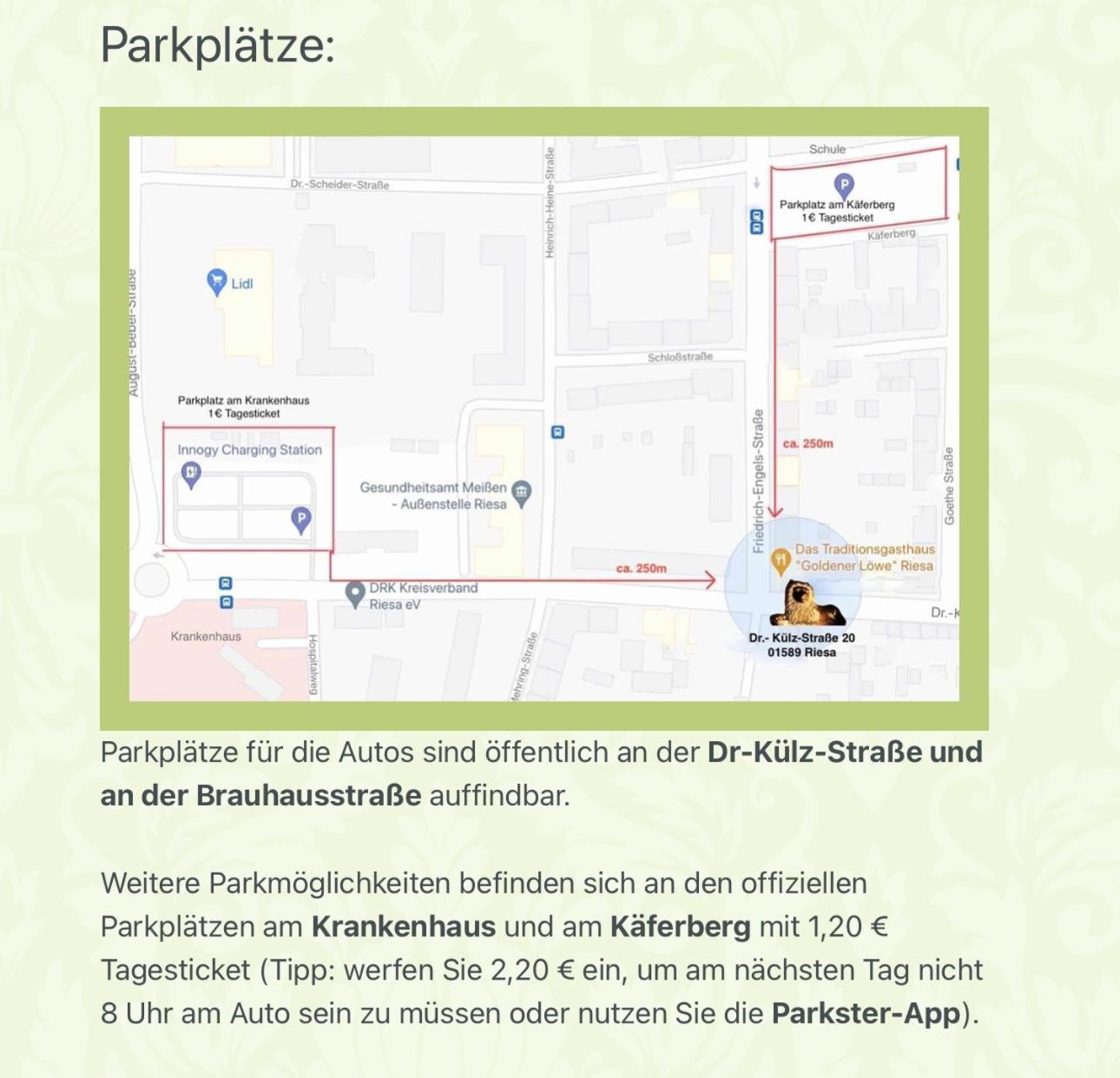 Traditionsgasthaus Goldener Loewe Riesa Restaurant & Pension Kültér fotó
